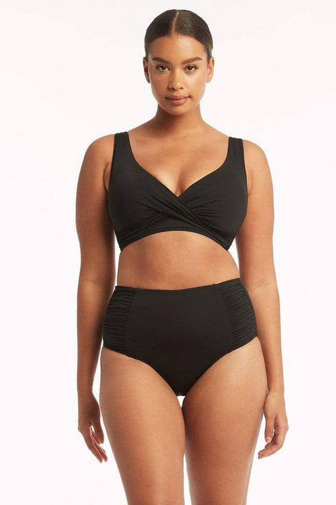 Sea Level Essentials High Waist Gathered Side Pant